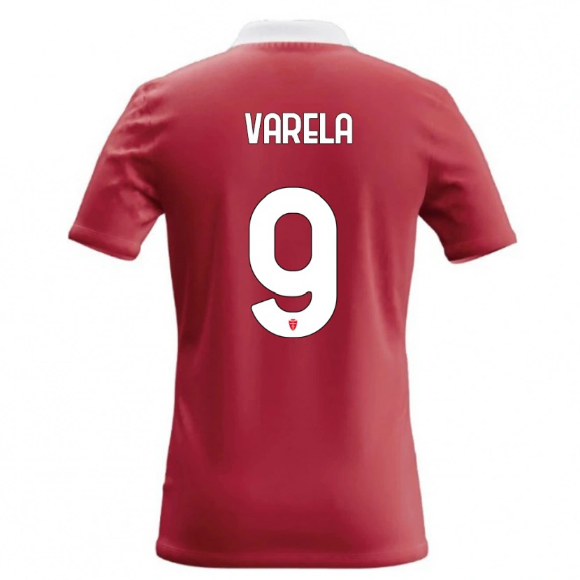 Danxen Kinderen Gustavo Varela #9 Rood Wit Thuisshirt Thuistenue 2026/27 T-Shirt