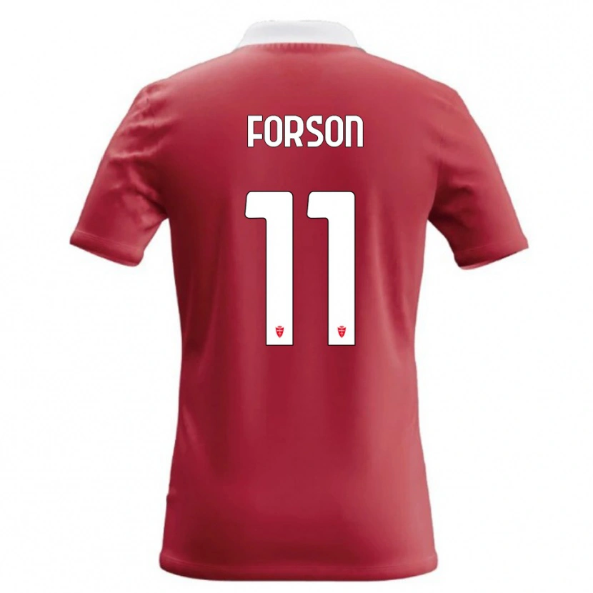 Danxen Kinderen Omari Forson #11 Rood Wit Thuisshirt Thuistenue 2026/27 T-Shirt