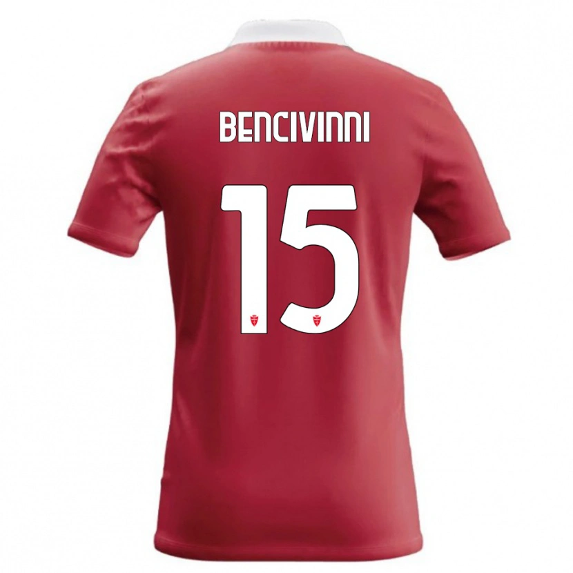 Danxen Kinderen Boris Bencivinni #15 Rood Wit Thuisshirt Thuistenue 2026/27 T-Shirt