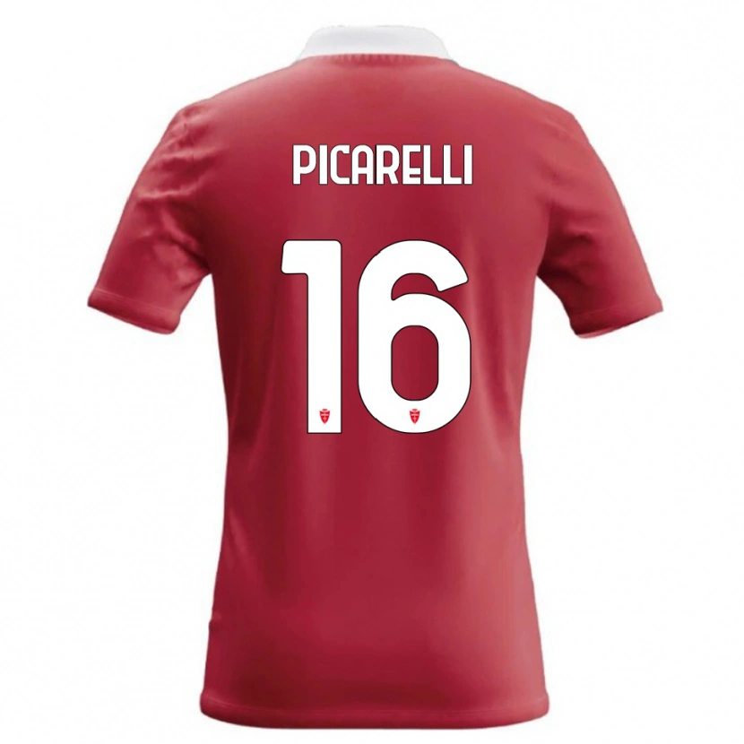 Danxen Kinderen Marco Picarelli #16 Rood Wit Thuisshirt Thuistenue 2026/27 T-Shirt