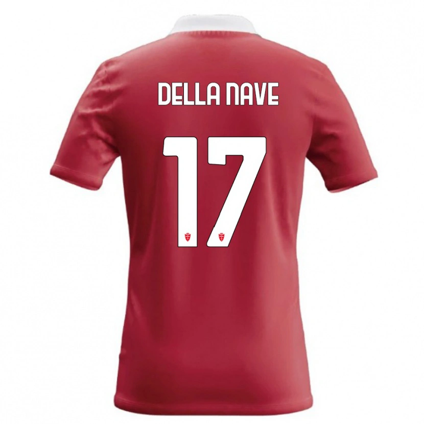 Danxen Kinderen Alex Ortolani Della Nave #17 Rood Wit Thuisshirt Thuistenue 2026/27 T-Shirt