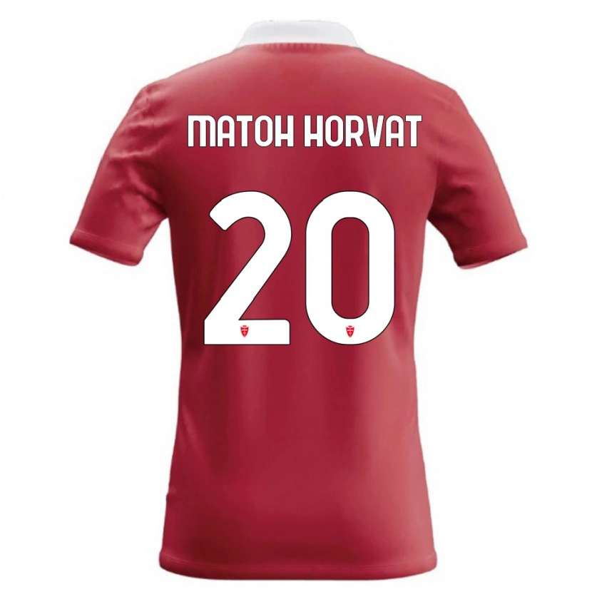 Danxen Kinderen Liam Matoh Horvat #20 Rood Wit Thuisshirt Thuistenue 2026/27 T-Shirt