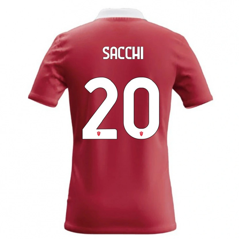 Danxen Kinderen Riccardo Sacchi #20 Rood Wit Thuisshirt Thuistenue 2026/27 T-Shirt