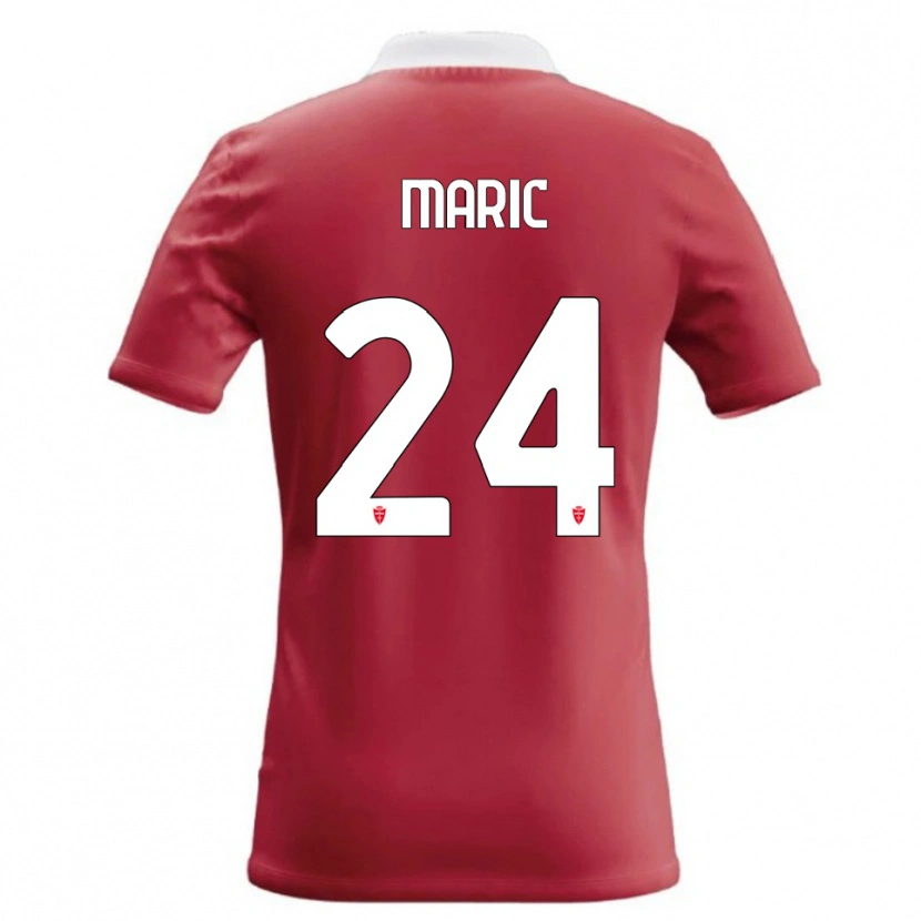 Danxen Kinderen Mirko Maric #24 Rood Wit Thuisshirt Thuistenue 2026/27 T-Shirt