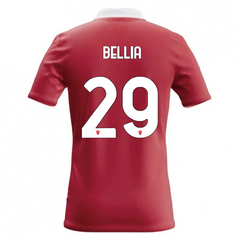 Danxen Kinderen Edoardo Bellia #29 Rood Wit Thuisshirt Thuistenue 2026/27 T-Shirt