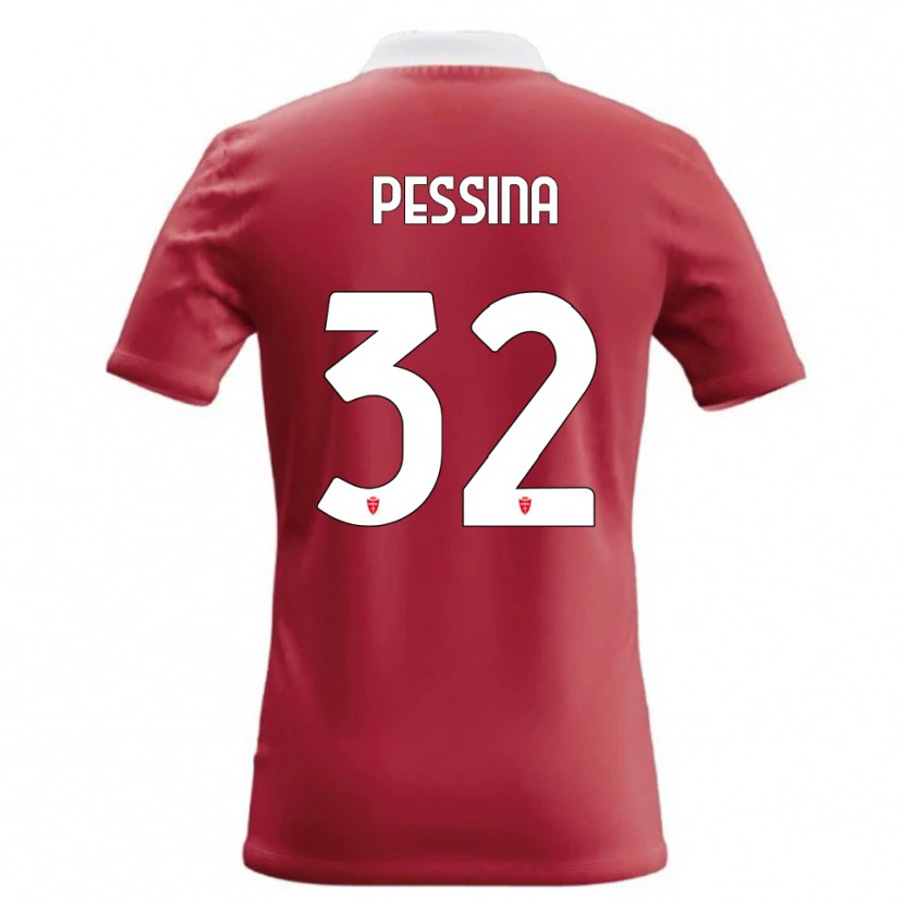 Danxen Kinderen Matteo Pessina #32 Rood Wit Thuisshirt Thuistenue 2026/27 T-Shirt