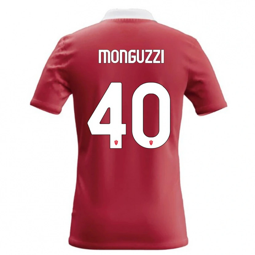 Danxen Kinderen Filippo Monguzzi #40 Rood Wit Thuisshirt Thuistenue 2026/27 T-Shirt