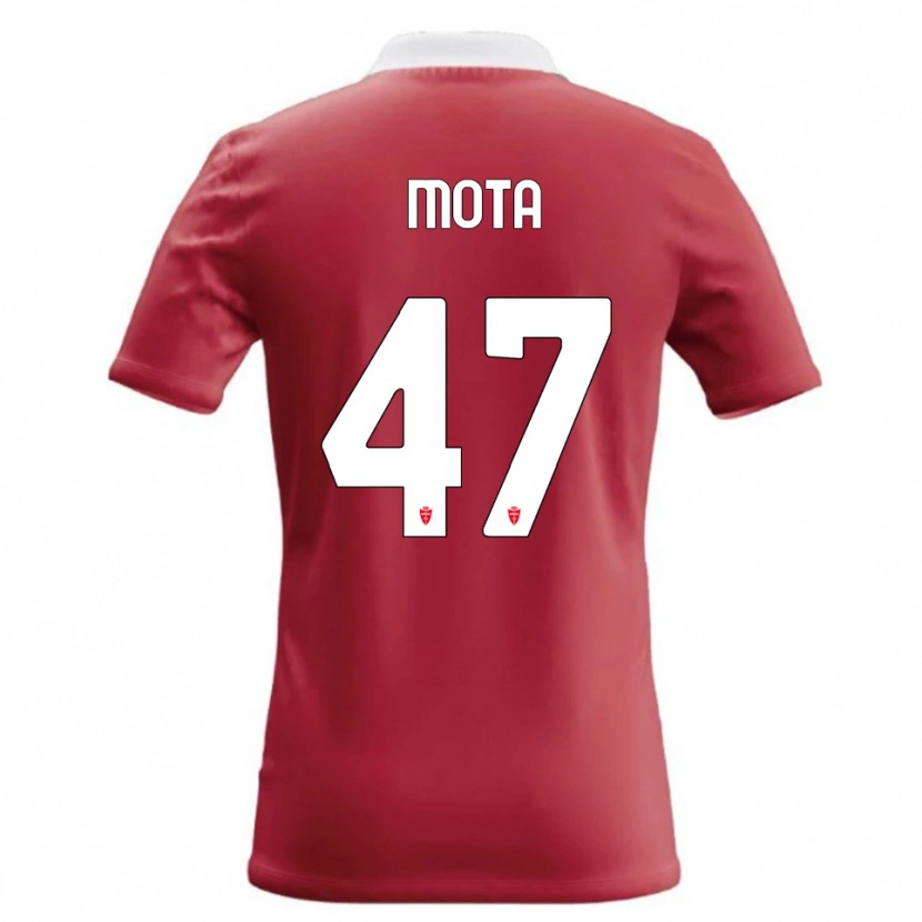 Danxen Kinderen Dany Mota #47 Rood Wit Thuisshirt Thuistenue 2026/27 T-Shirt