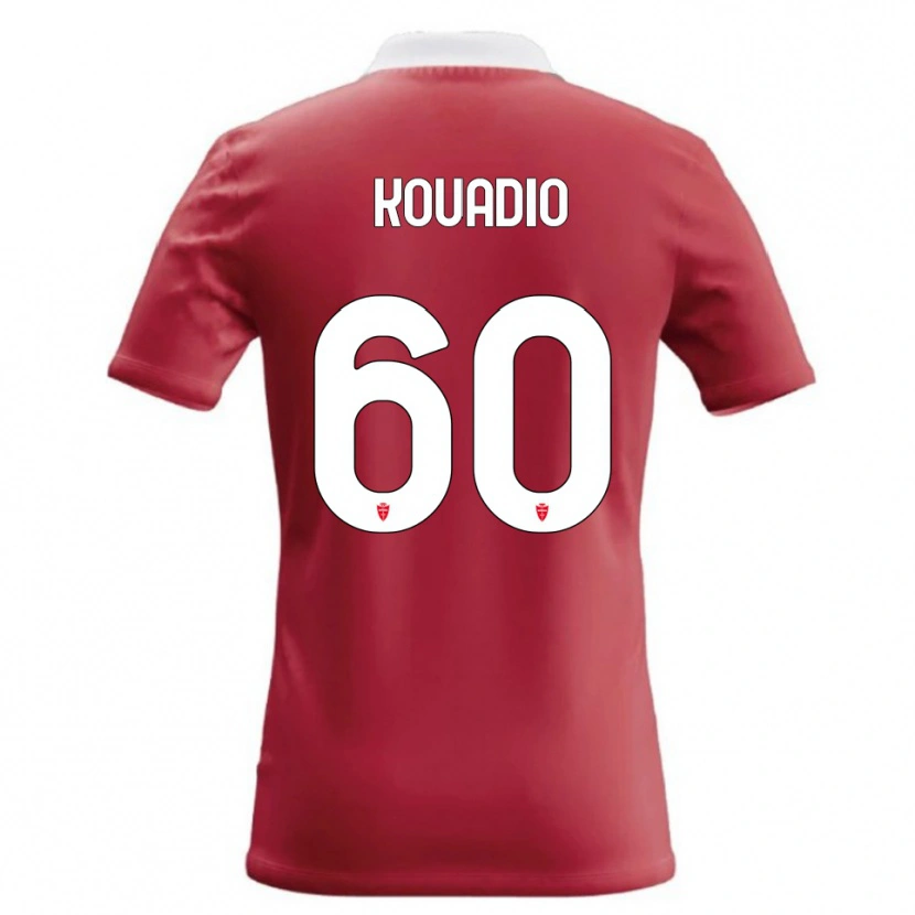 Danxen Kinderen Eddy Kouadio #60 Rood Wit Thuisshirt Thuistenue 2026/27 T-Shirt