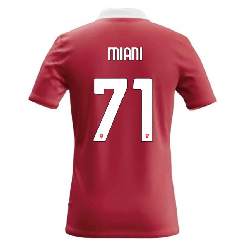 Danxen Kinderen Arthur Miani #71 Rood Wit Thuisshirt Thuistenue 2026/27 T-Shirt