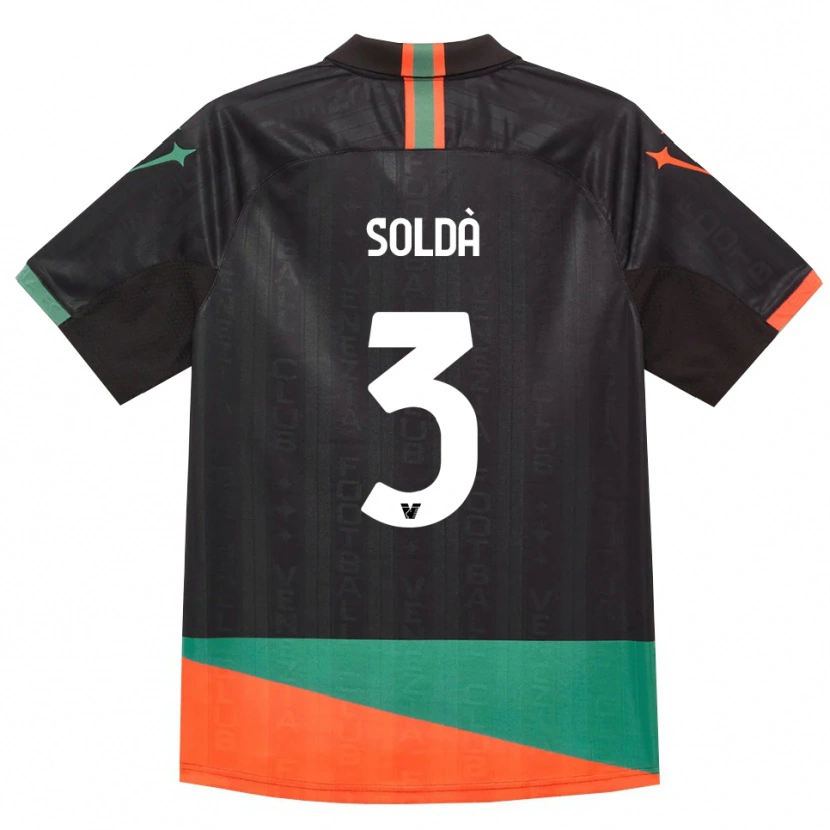 Danxen Kinderen Mohamed Soldà #3 Zwart Oranje Groen Thuisshirt Thuistenue 2026/27 T-Shirt
