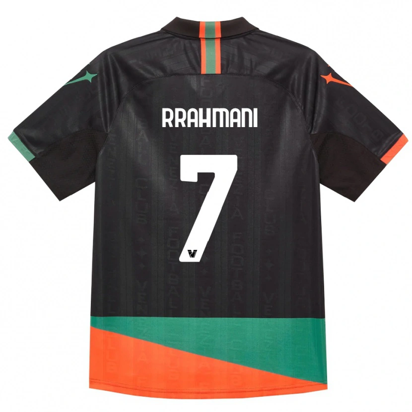 Danxen Kinderen Albion Rrahmani #7 Zwart Oranje Groen Thuisshirt Thuistenue 2026/27 T-Shirt