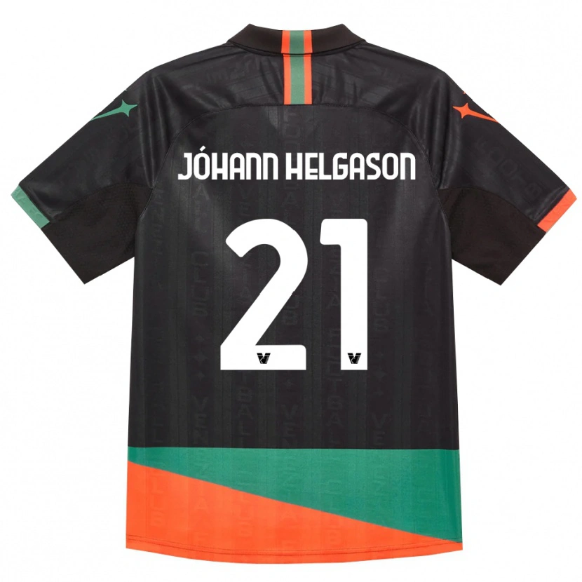 Danxen Kinderen Thórir Jóhann Helgason #21 Zwart Oranje Groen Thuisshirt Thuistenue 2026/27 T-Shirt