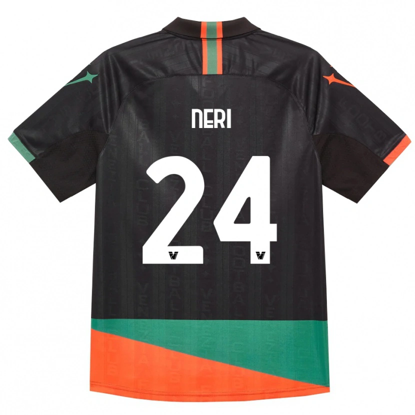 Danxen Kinderen Filippo Neri #24 Zwart Oranje Groen Thuisshirt Thuistenue 2026/27 T-Shirt