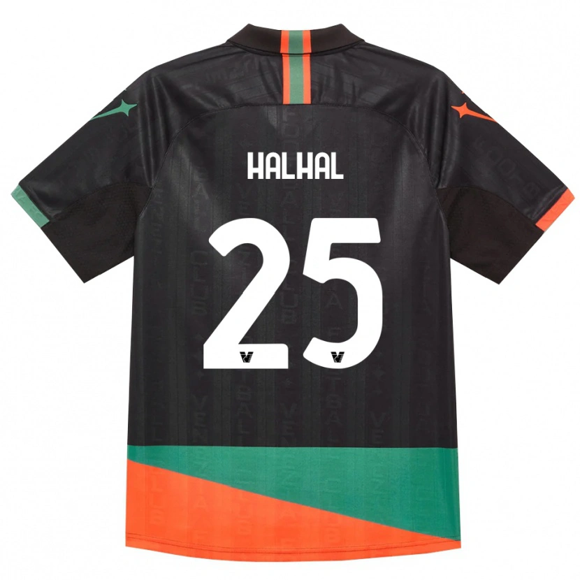 Danxen Kinderen Redouane Halhal #25 Zwart Oranje Groen Thuisshirt Thuistenue 2026/27 T-Shirt