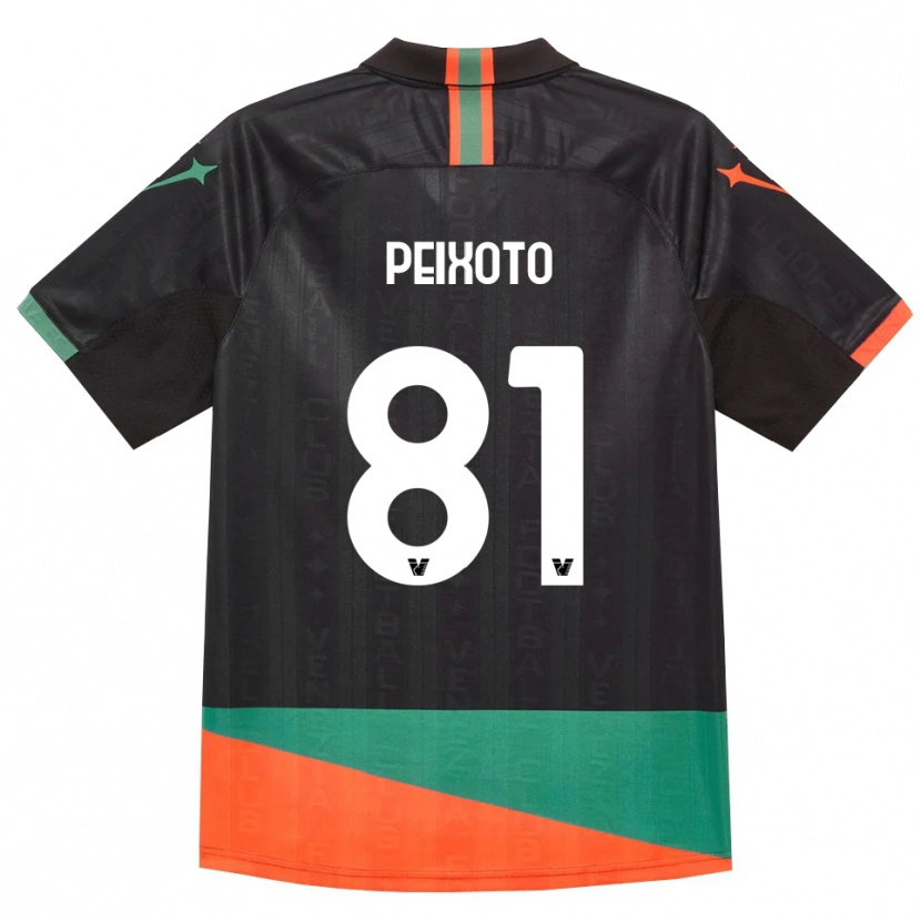 Danxen Kinderen Afonso Peixoto #81 Zwart Oranje Groen Thuisshirt Thuistenue 2026/27 T-Shirt