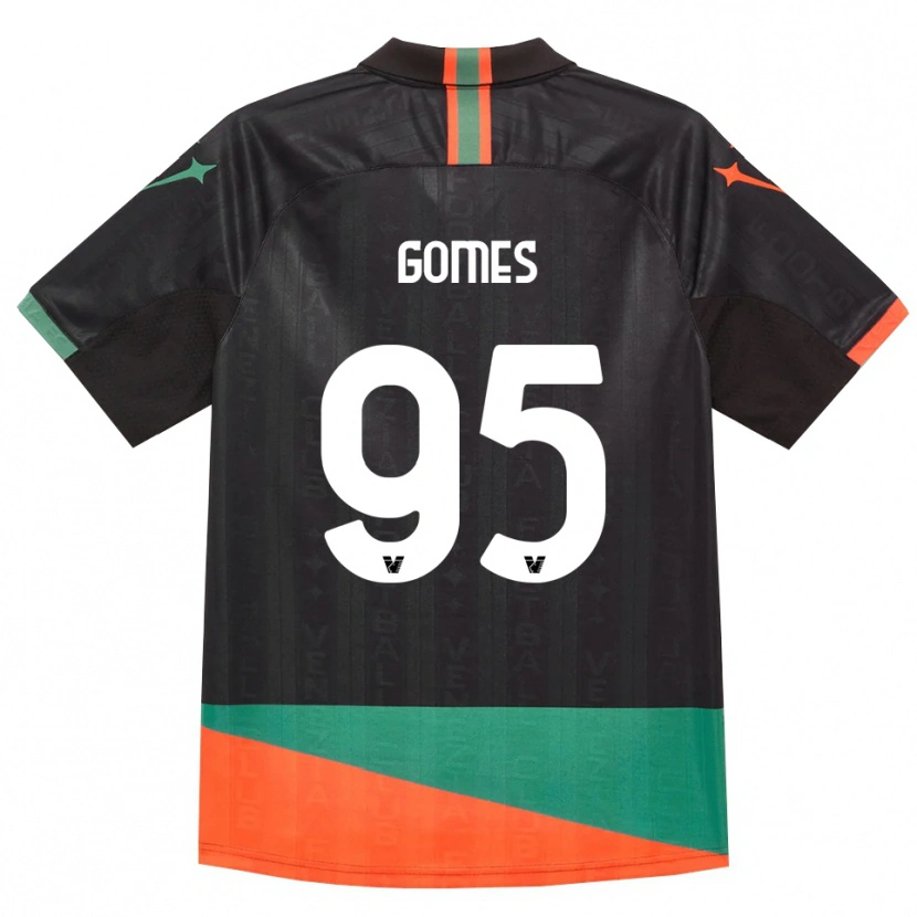 Danxen Kinderen Ale Gomes #95 Zwart Oranje Groen Thuisshirt Thuistenue 2026/27 T-Shirt