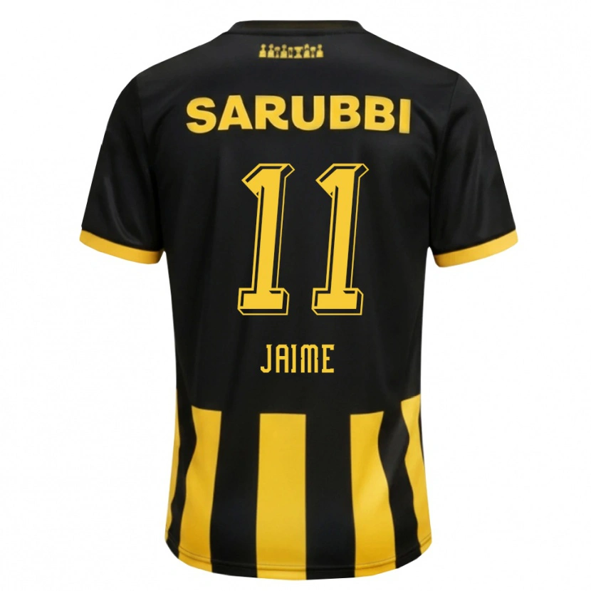Danxen Kinderen Leonel Jaime #11 Zwart Geel Thuisshirt Thuistenue 2026/27 T-Shirt