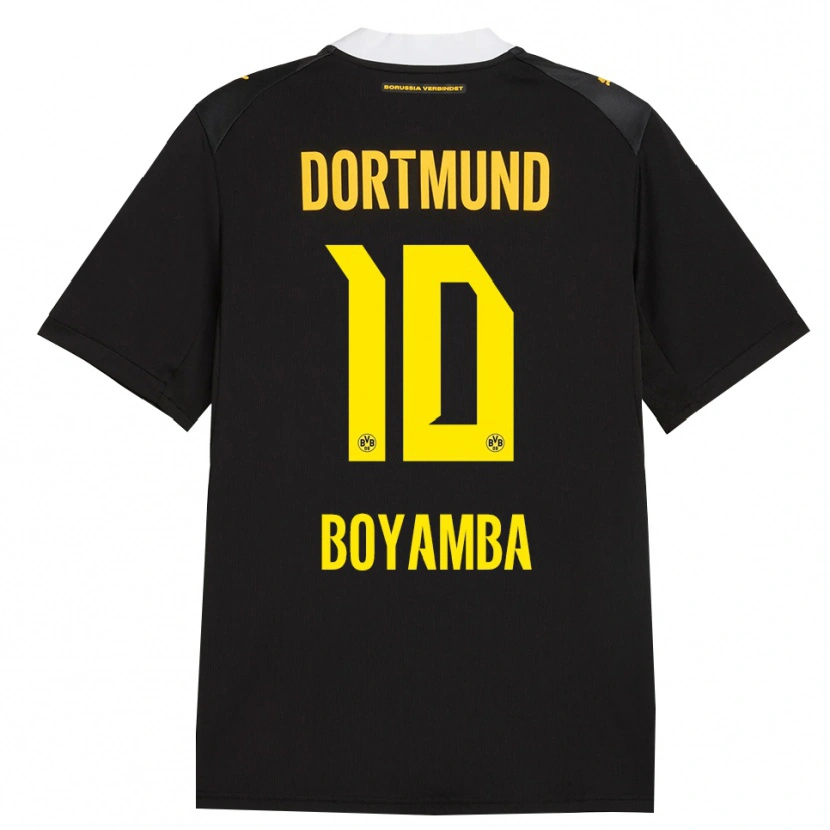 Danxen Kinderen Joseph Boyamba #10 Zwart Rood Geel Uitshirt Uittenue 2026/27 T-Shirt