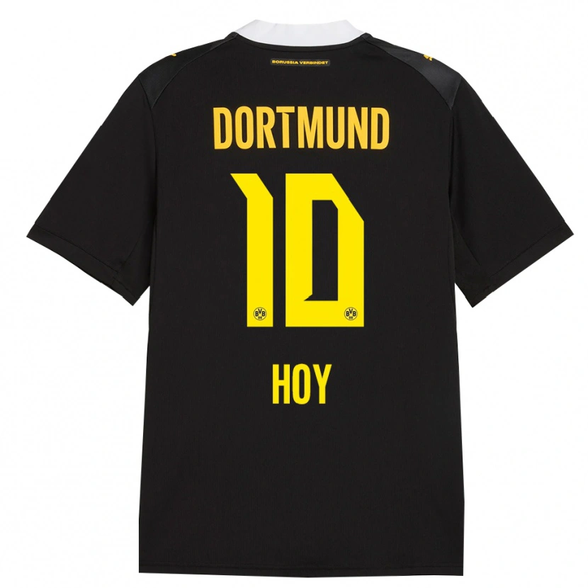 Danxen Kinderen Justin Hoy #10 Zwart Rood Geel Uitshirt Uittenue 2026/27 T-Shirt