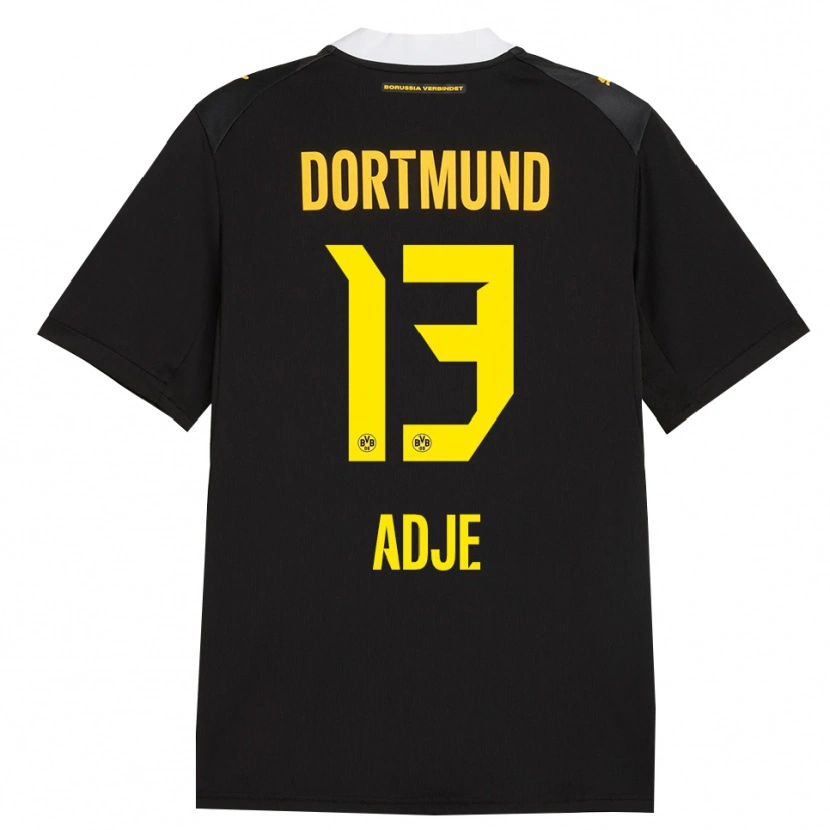 Danxen Kinderen Miguel Adje #13 Zwart Rood Geel Uitshirt Uittenue 2026/27 T-Shirt