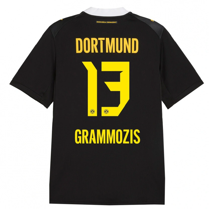 Danxen Kinderen Athanasios Grammozis #13 Zwart Rood Geel Uitshirt Uittenue 2026/27 T-Shirt
