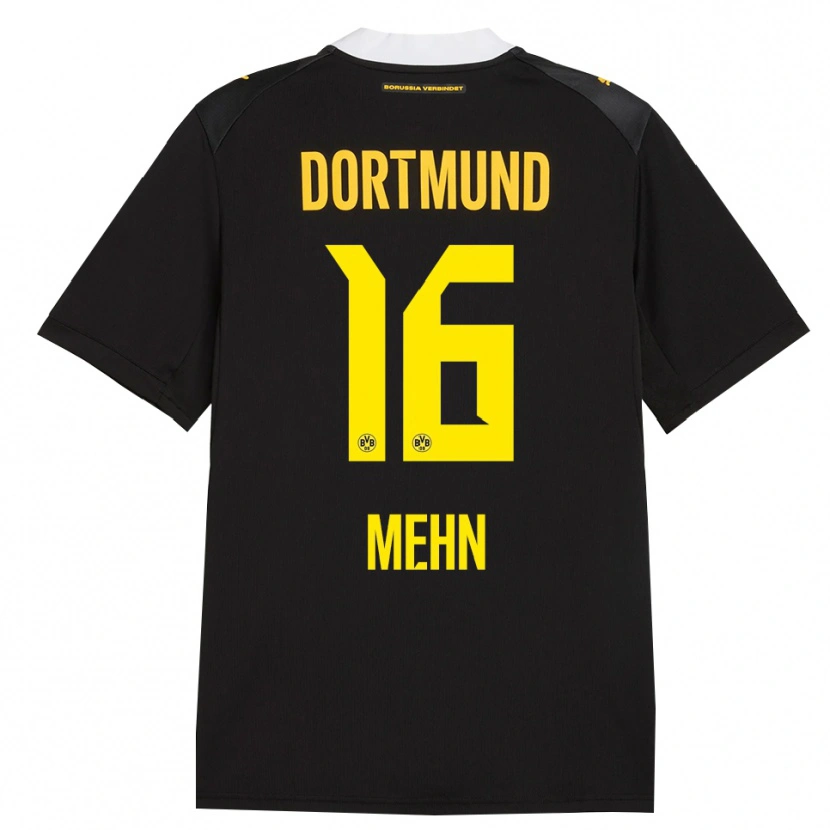 Danxen Kinderen Phil Josef Mehn #16 Zwart Rood Geel Uitshirt Uittenue 2026/27 T-Shirt