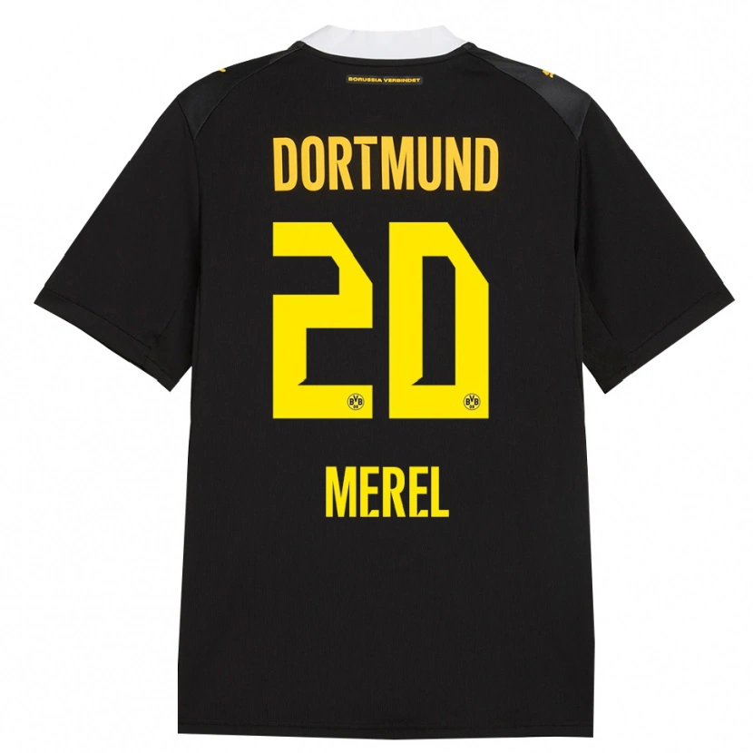 Danxen Kinderen Freriks Merel #20 Zwart Rood Geel Uitshirt Uittenue 2026/27 T-Shirt