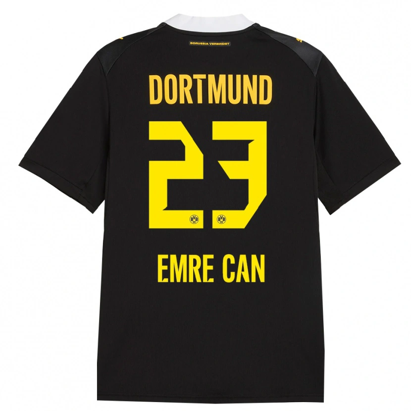 Danxen Kinderen Emre Can #23 Zwart Rood Geel Uitshirt Uittenue 2026/27 T-Shirt
