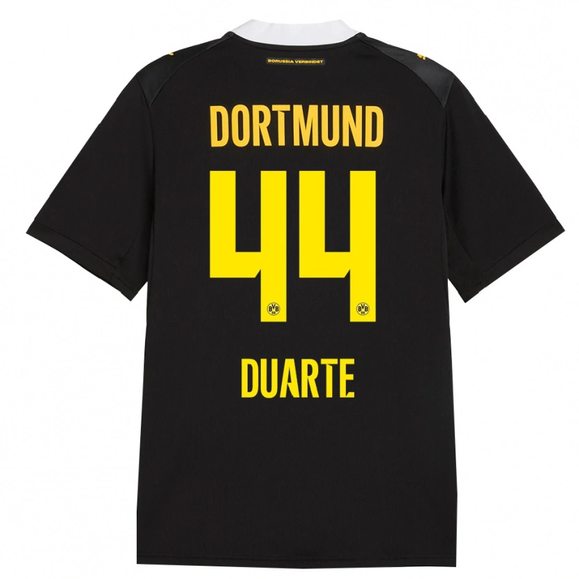 Danxen Kinderen Enzo Dos Santos #44 Zwart Rood Geel Uitshirt Uittenue 2026/27 T-Shirt