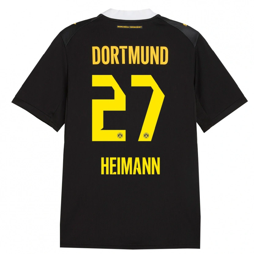 Danxen Kinderen Wesley Heimann #27 Zwart Rood Geel Uitshirt Uittenue 2026/27 T-Shirt