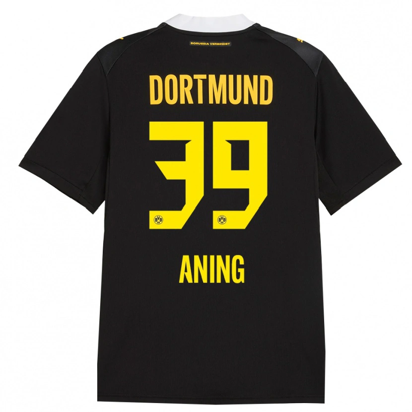 Danxen Kinderen Prince Aning #39 Zwart Rood Geel Uitshirt Uittenue 2026/27 T-Shirt