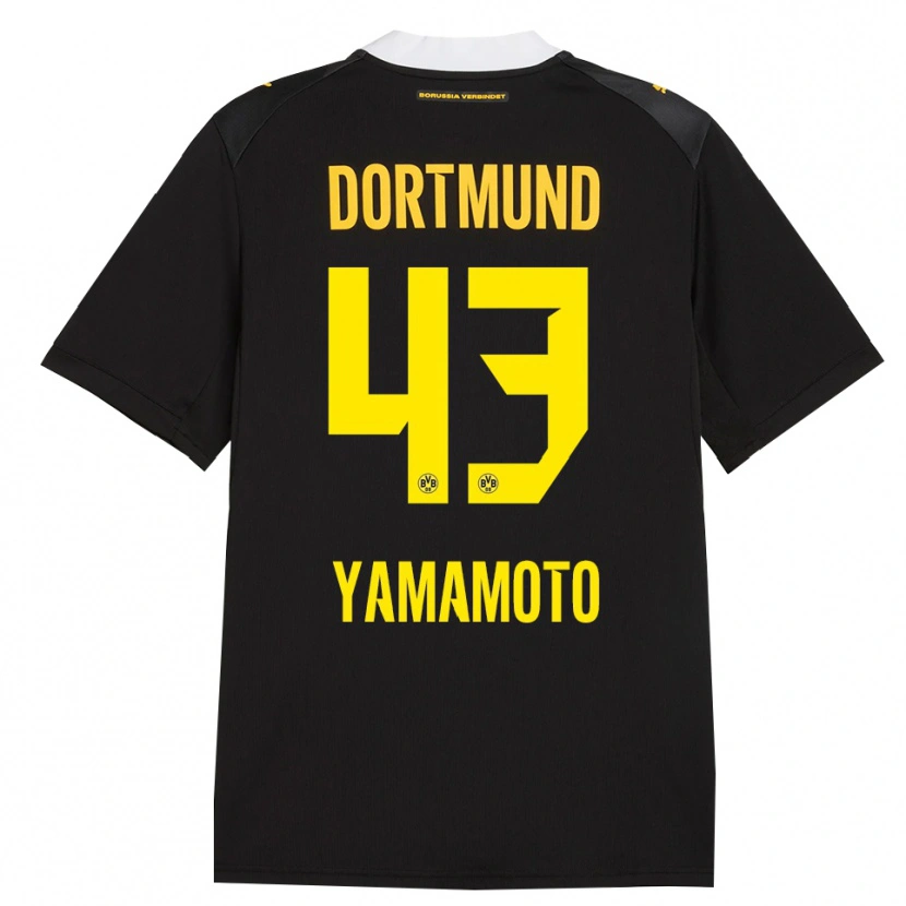Danxen Kinderen Takato Yamamoto #43 Zwart Rood Geel Uitshirt Uittenue 2026/27 T-Shirt