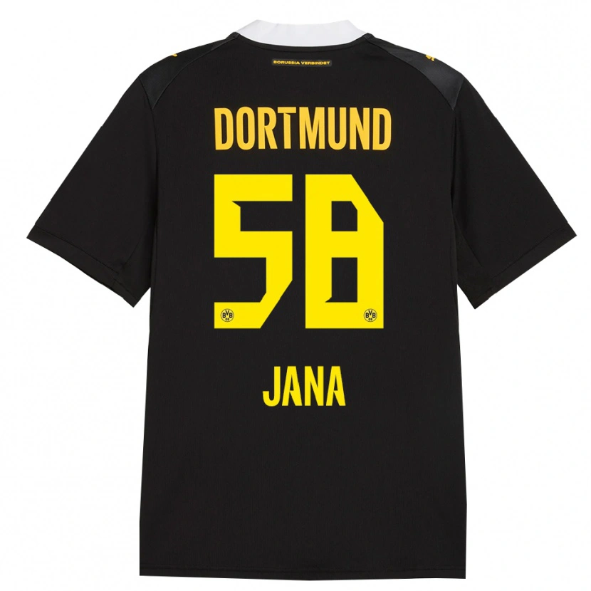 Danxen Kinderen Nordberg Jana #58 Zwart Rood Geel Uitshirt Uittenue 2026/27 T-Shirt
