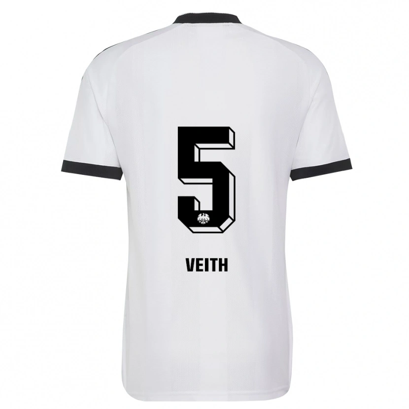 Danxen Kinderen Titus Veith #5 Zwart Wit Uitshirt Uittenue 2026/27 T-Shirt