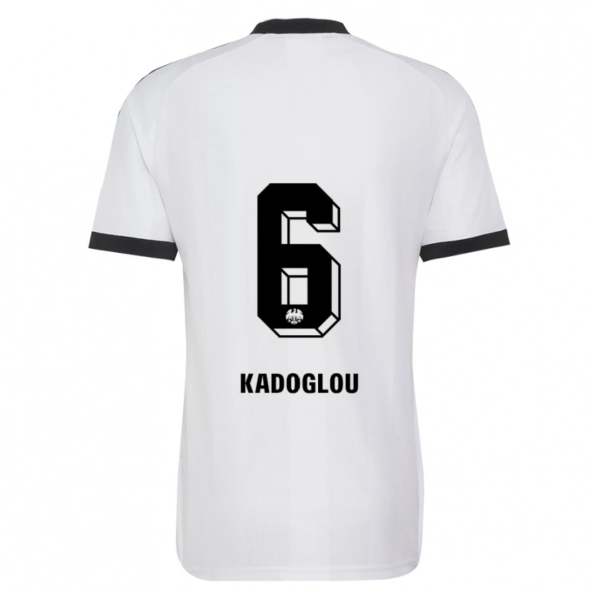 Danxen Kinderen Alexandros Kadoglou #6 Zwart Wit Uitshirt Uittenue 2026/27 T-Shirt