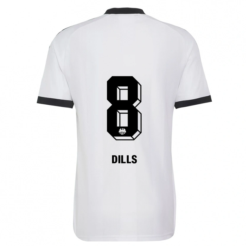 Danxen Kinderen Marvin Dills #8 Zwart Wit Uitshirt Uittenue 2026/27 T-Shirt