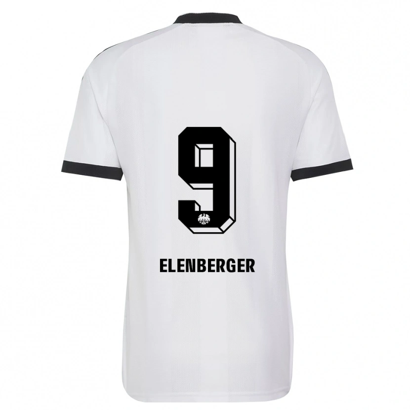 Danxen Kinderen Samuel Elenberger #9 Zwart Wit Uitshirt Uittenue 2026/27 T-Shirt