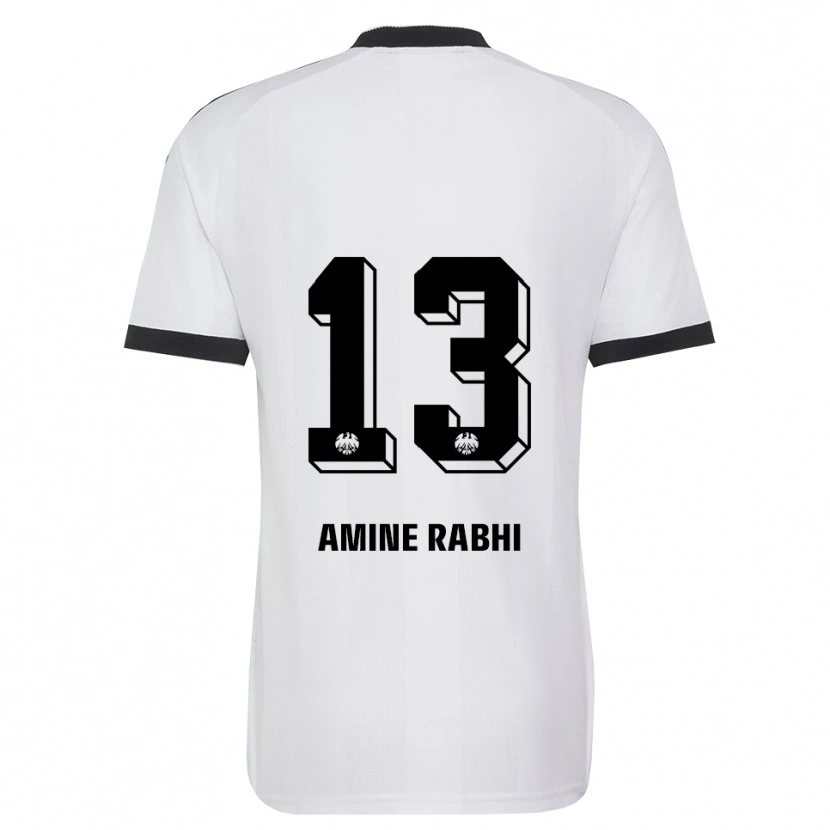 Danxen Kinderen Mohamed Amine Rabhi #13 Zwart Wit Uitshirt Uittenue 2026/27 T-Shirt