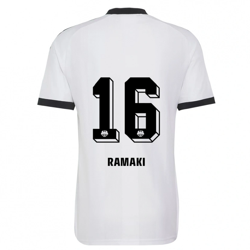 Danxen Kinderen Davyd Ramaki #16 Zwart Wit Uitshirt Uittenue 2026/27 T-Shirt