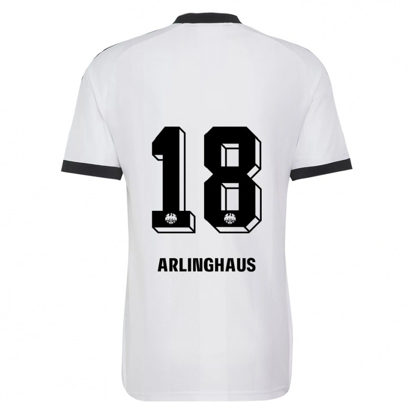 Danxen Kinderen Maximilian Arlinghaus #18 Zwart Wit Uitshirt Uittenue 2026/27 T-Shirt