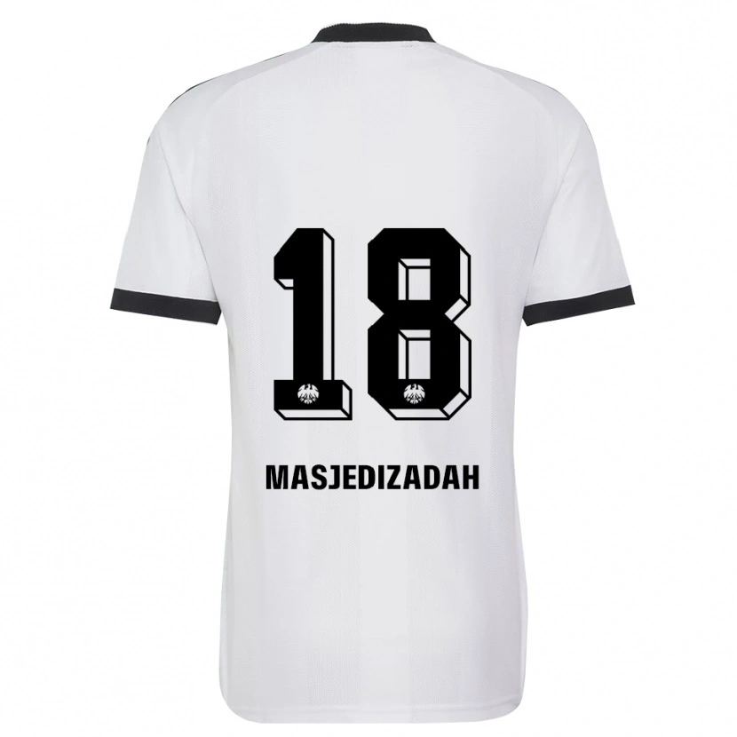 Danxen Kinderen Abolfazl Masjedizadah #18 Zwart Wit Uitshirt Uittenue 2026/27 T-Shirt