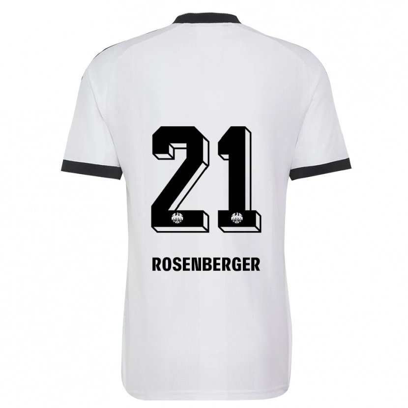 Danxen Kinderen Robin Rosenberger #21 Zwart Wit Uitshirt Uittenue 2026/27 T-Shirt