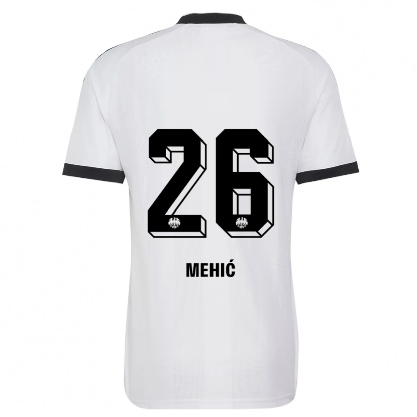 Danxen Kinderen Liam Mehić #26 Zwart Wit Uitshirt Uittenue 2026/27 T-Shirt