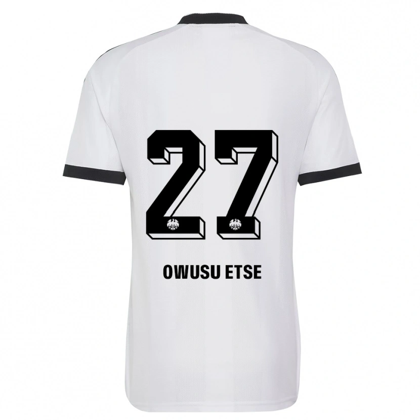 Danxen Kinderen Collin Owusu Etse #27 Zwart Wit Uitshirt Uittenue 2026/27 T-Shirt