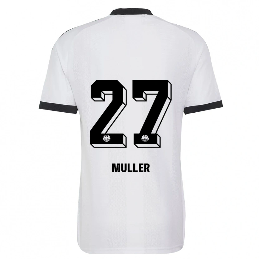 Danxen Kinderen Mark Müller #27 Zwart Wit Uitshirt Uittenue 2026/27 T-Shirt