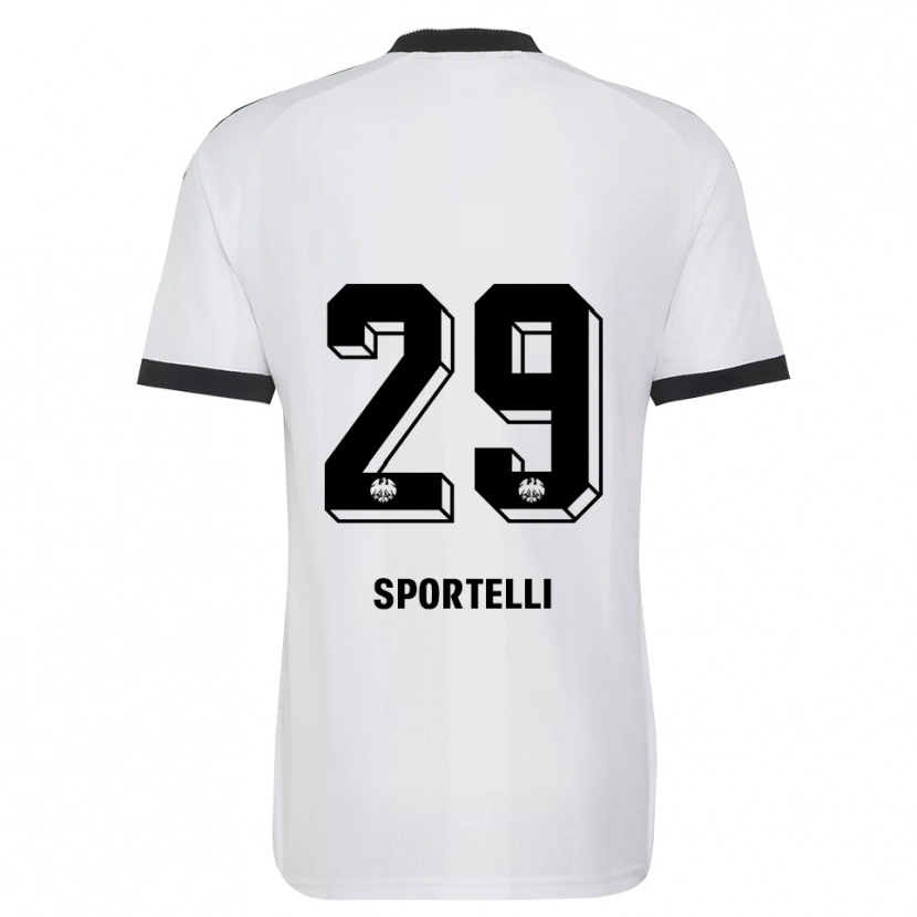 Danxen Kinderen Flavio Sportelli #29 Zwart Wit Uitshirt Uittenue 2026/27 T-Shirt