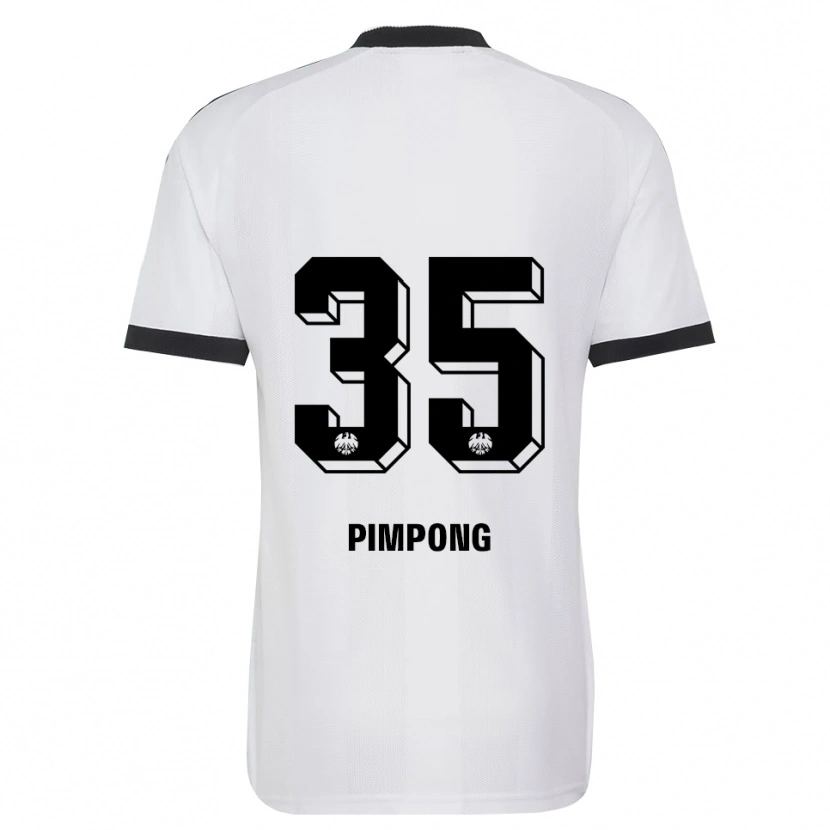Danxen Kinderen Malik Pimpong #35 Zwart Wit Uitshirt Uittenue 2026/27 T-Shirt