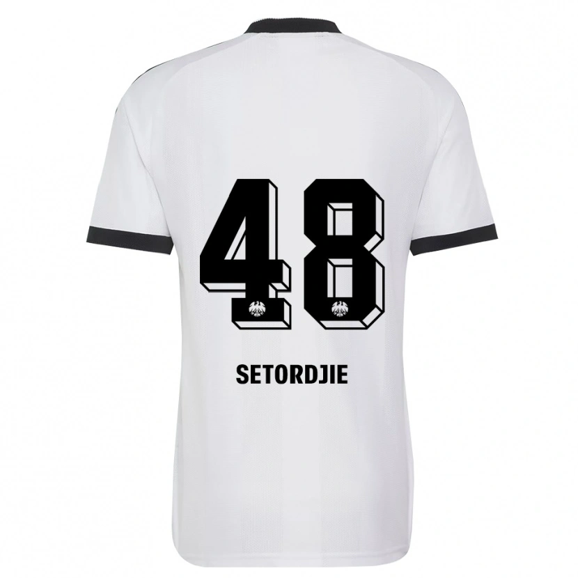 Danxen Kinderen Lawrence Setordjie #48 Zwart Wit Uitshirt Uittenue 2026/27 T-Shirt