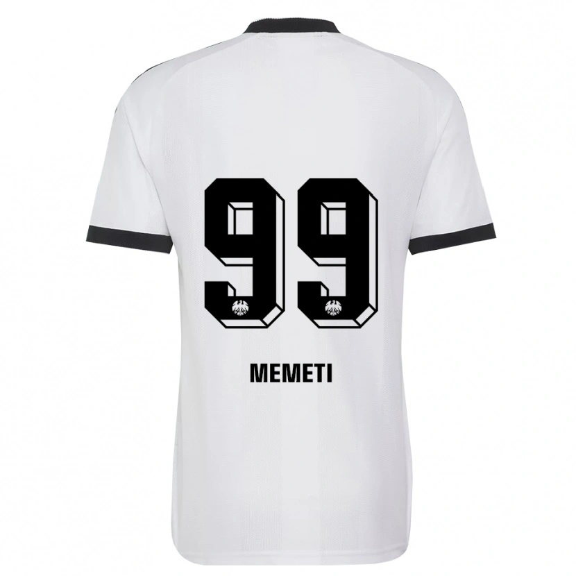 Danxen Kinderen Ereleta Memeti #99 Zwart Wit Uitshirt Uittenue 2026/27 T-Shirt
